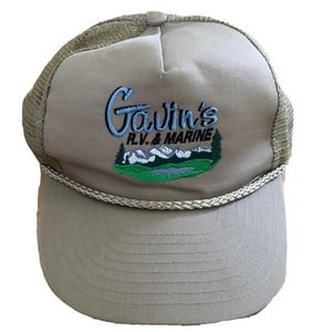Vintage Gavin’s Rv Marine Park Mesh Trucker Hat Nissun Cap